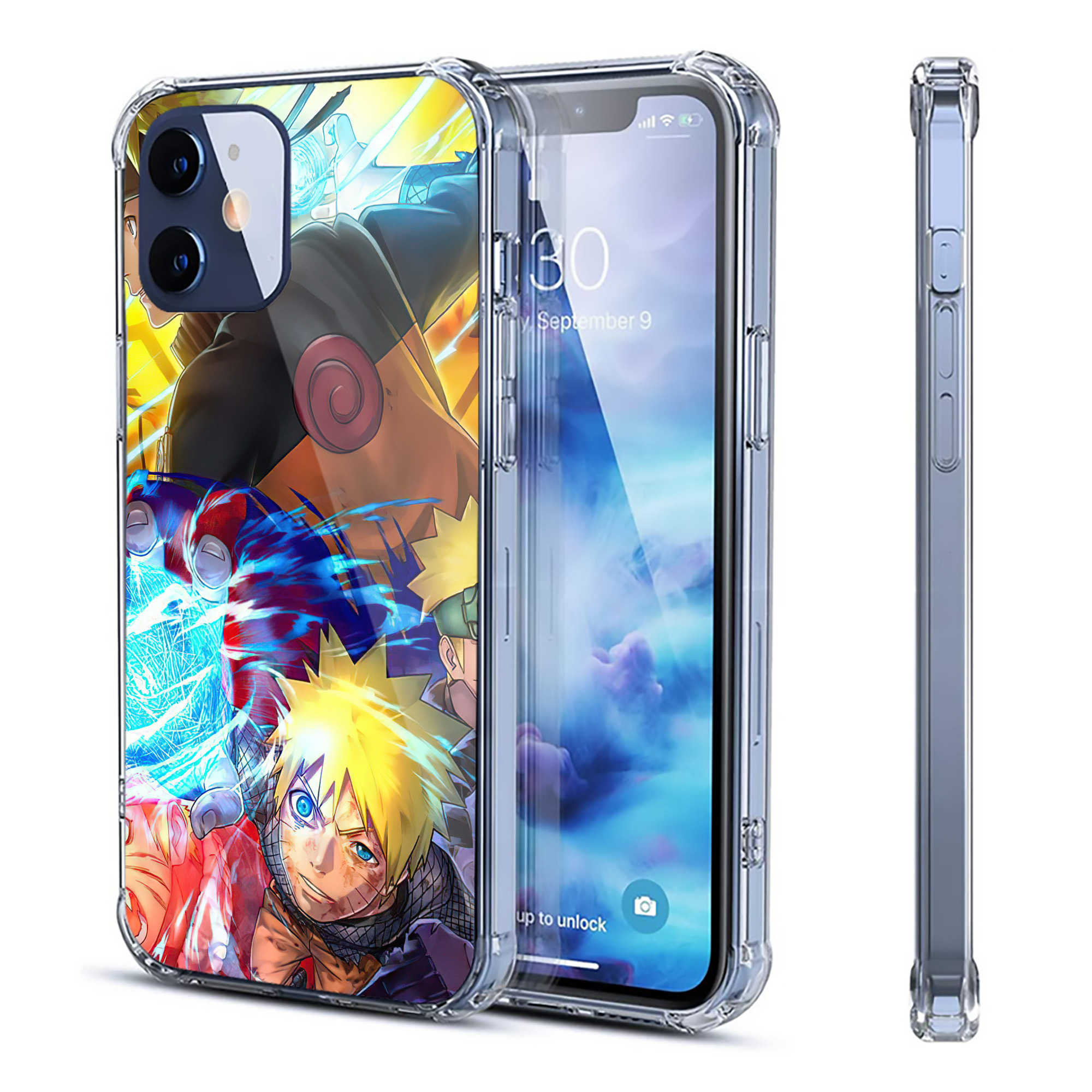 （画像用） NARUTO -ナルト- NARUTO -ナルト- 疾風伝 【iPhone 12シリーズ対応】透明スマホケース（クリアソフトケース）